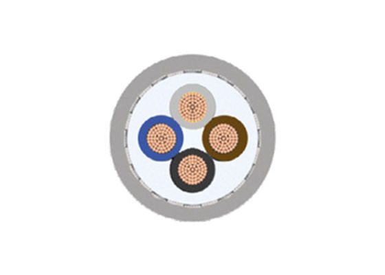 Solid Copper 4 Core LSZH Armored Power Cables Fire Retardant For Industrial