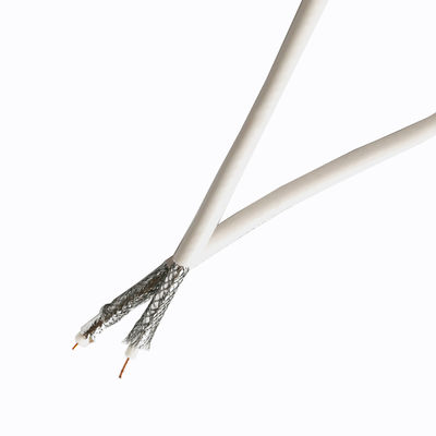 RoHS PE Insulated 30V 75ohm Flexible Coaxial Cable , RG59 RF Coaxial Cable