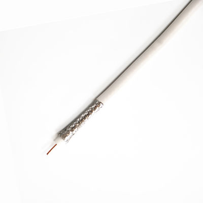 RoHS PE Insulated 30V 75ohm Flexible Coaxial Cable , RG59 RF Coaxial Cable
