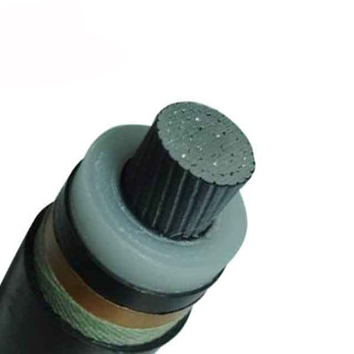 Black 630mm2 33kV Aluminum High Voltage Underground Cable Single Core