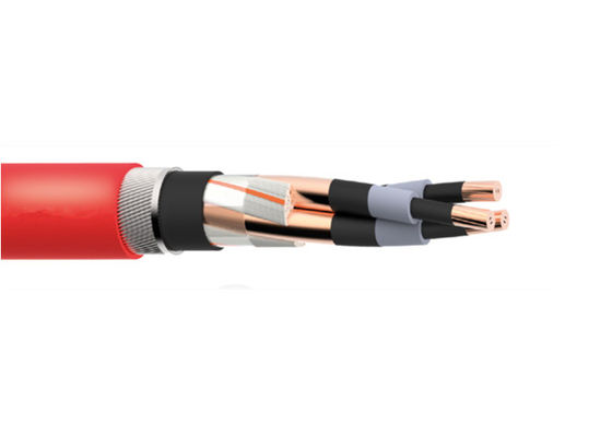 3 Core SWA 50mm2 MV Power Cable LSZH Sheath Copper Conductor